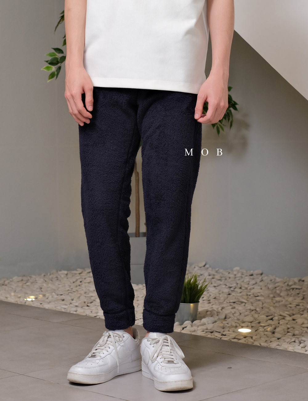 MOB UNQJP04001 Easy Fluffy Pants Navy