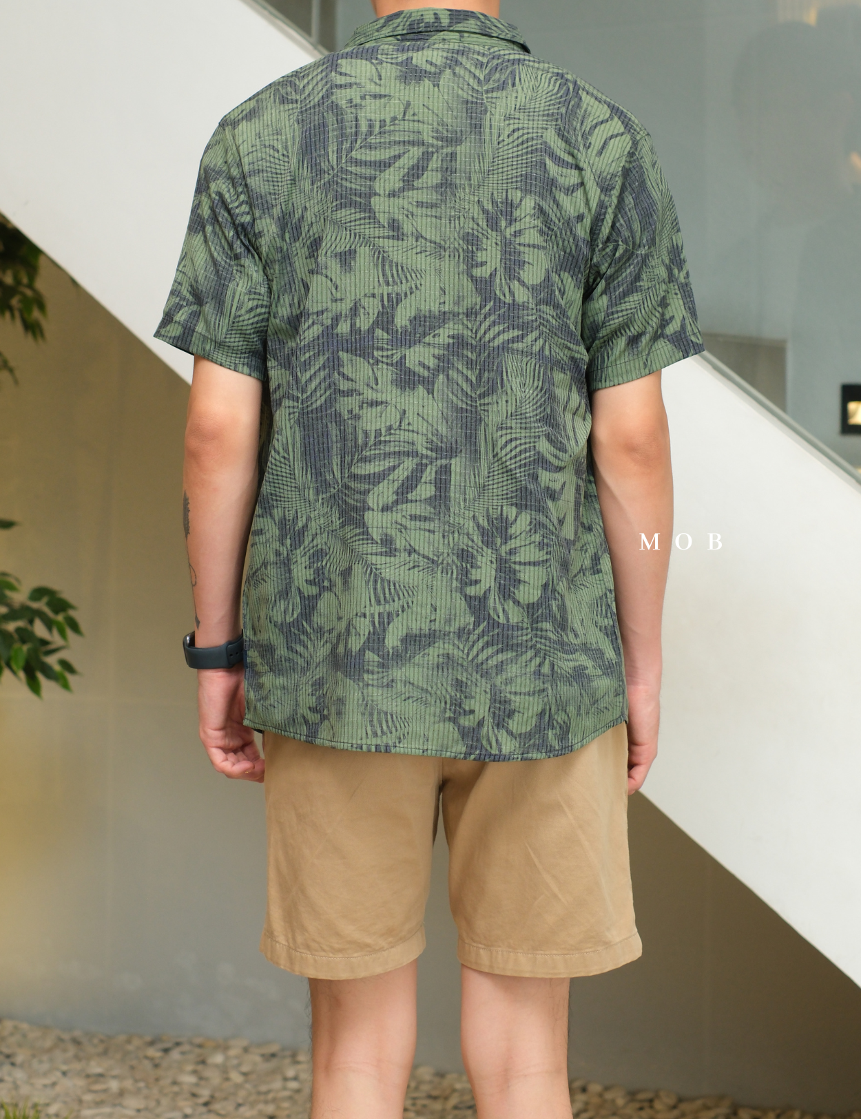 ROASSS01001 Bless Up SS Shirt Jungle Print Olive