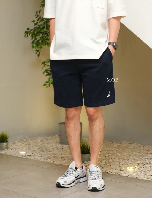 Image of NTRS03001 9'' Soft Fleece Shorts Navy