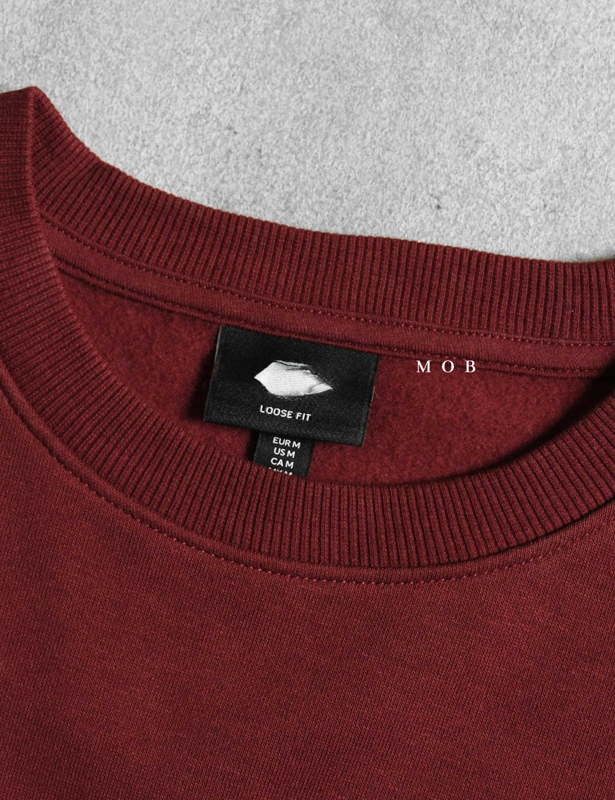 HMSW04002 Loose Fit Sweatshirt Maroon