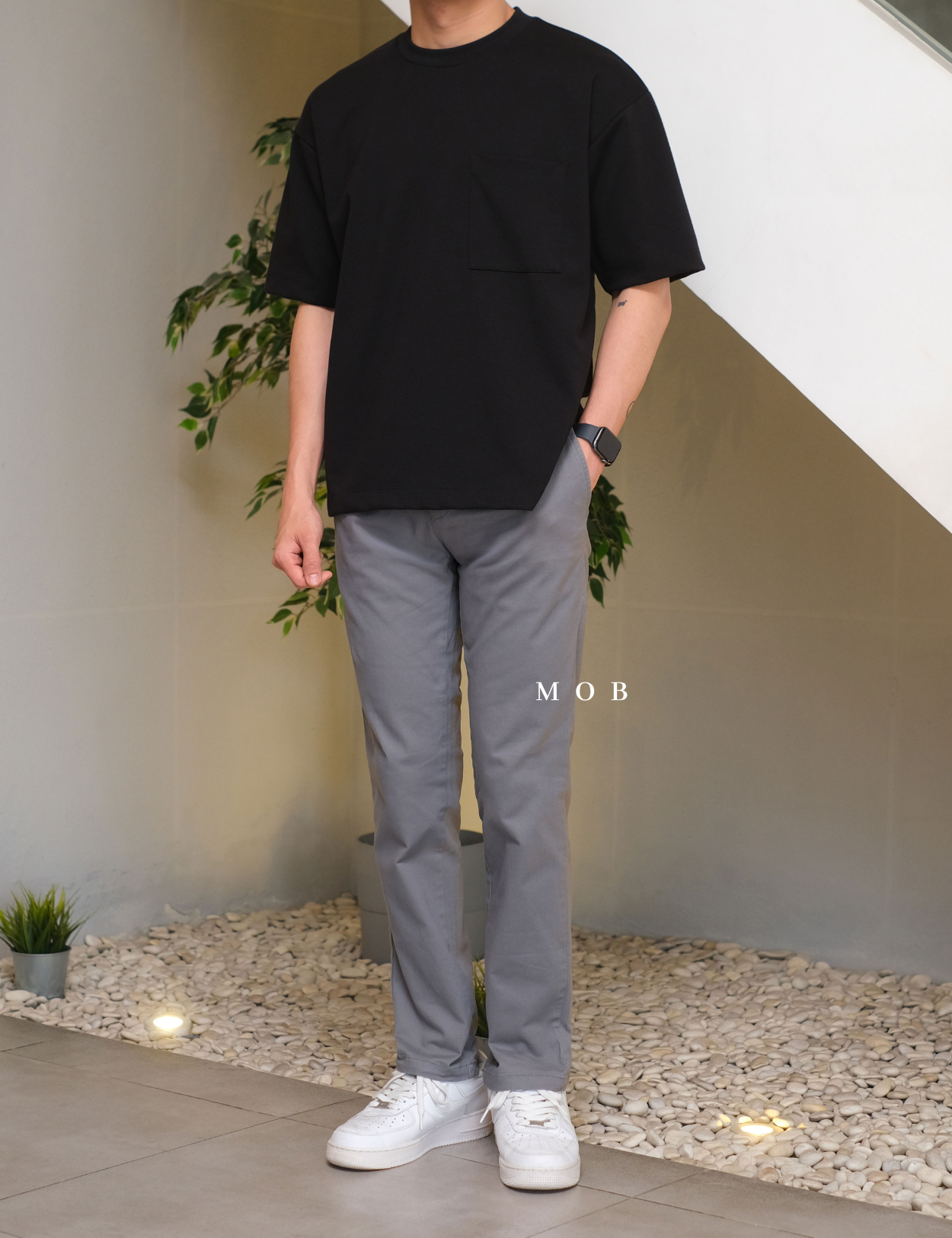 ONPT4101 Ultimate Slim Chino Pants Stone Grey