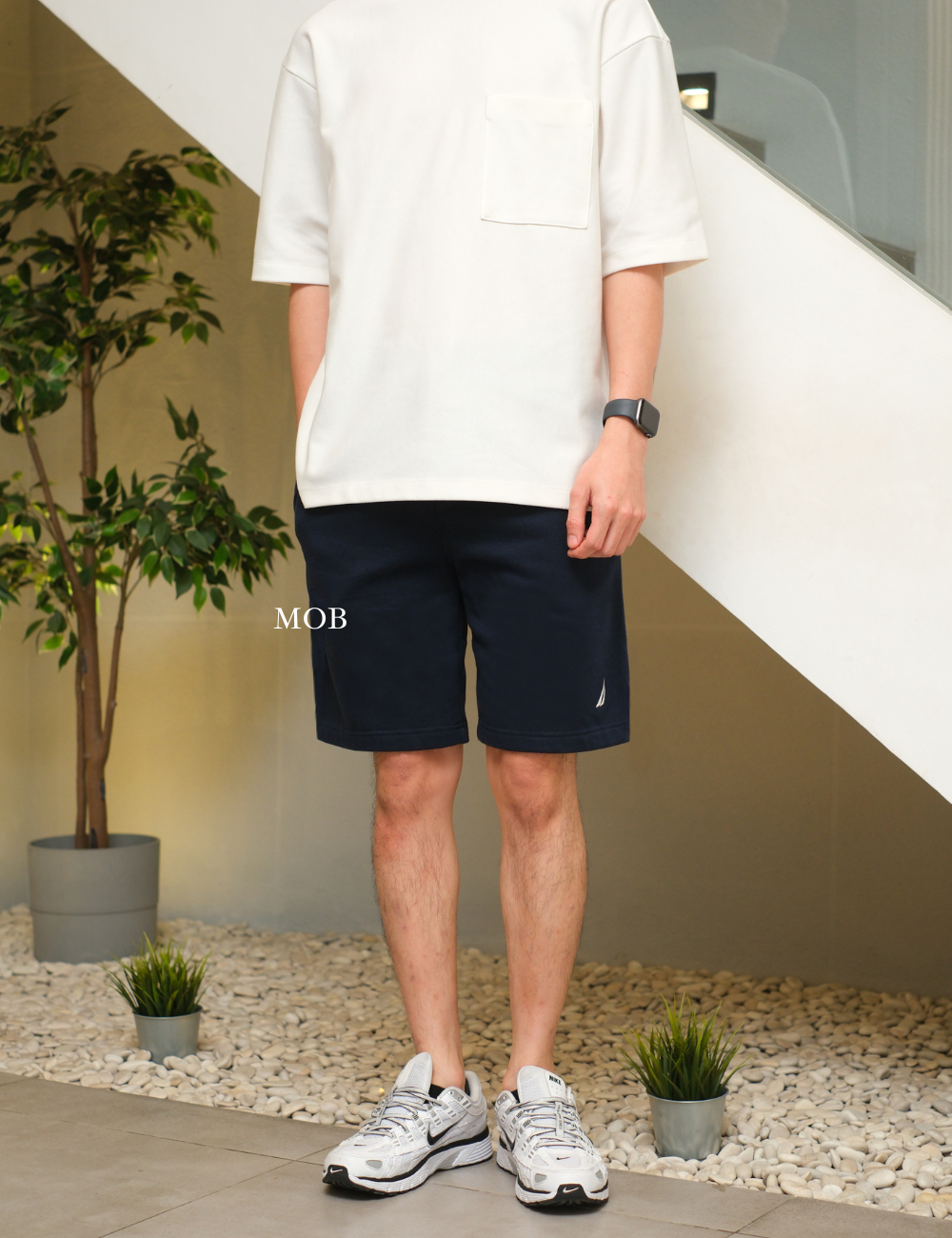 NTSR06001 9'' Soft Fleece Shorts Navy