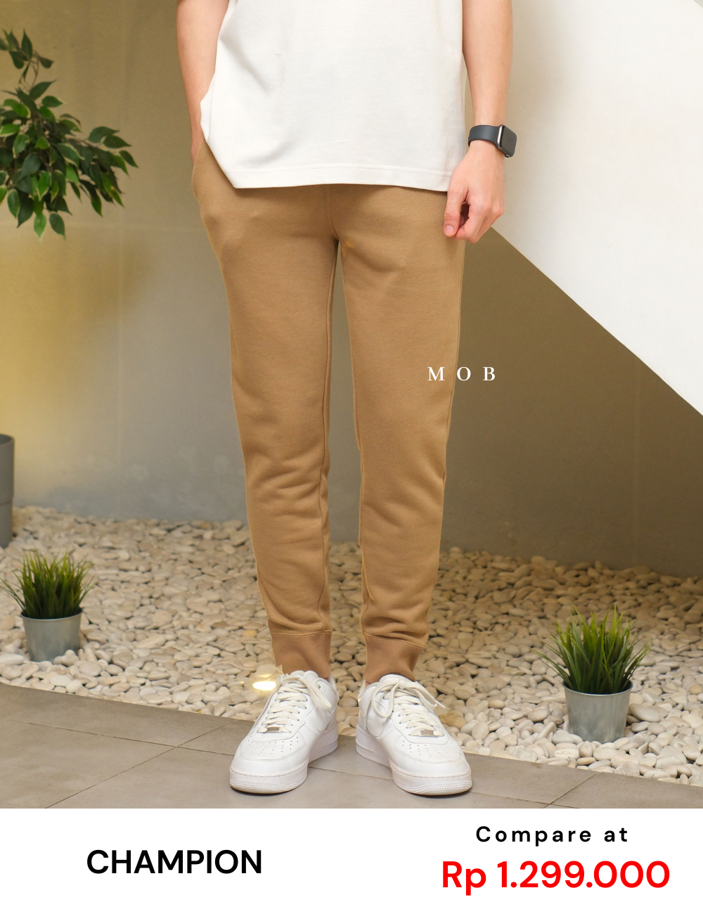CHMPJP1501F Basic Terry Jogger Khaki
