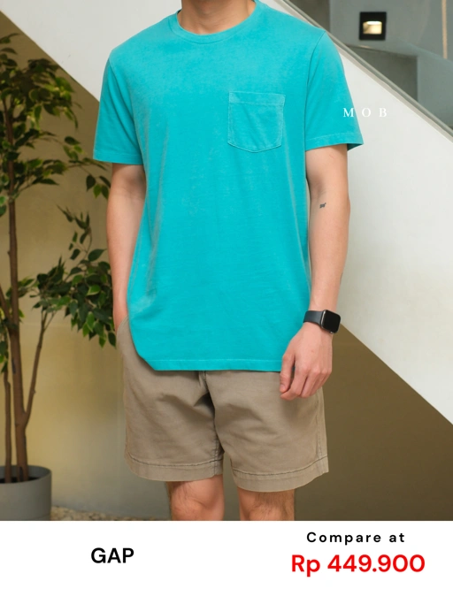 Image of GPSST1001C Basic Pocket Tee Tosca