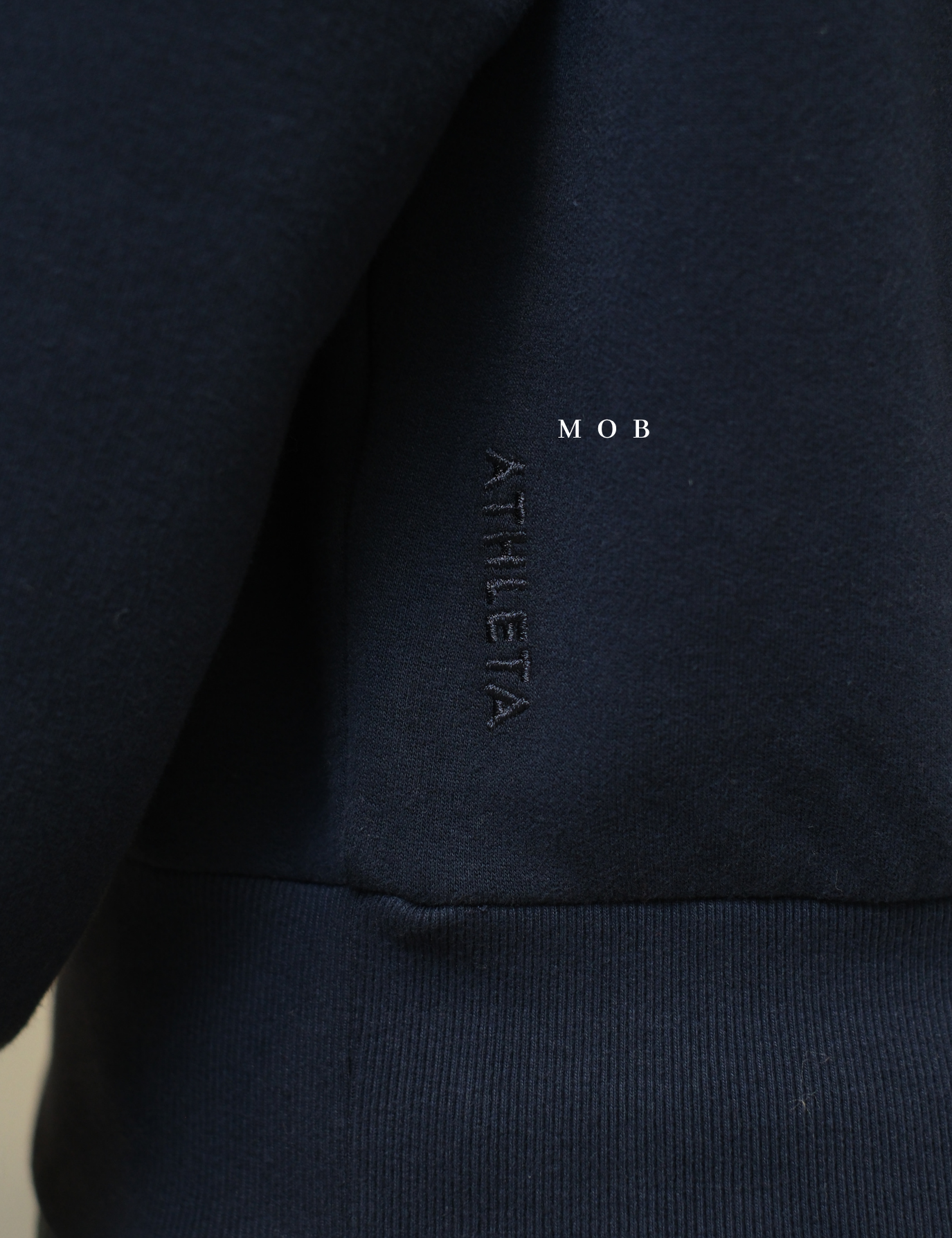 ATHSW01004 Embroidered Crew Sweatshirt Navy