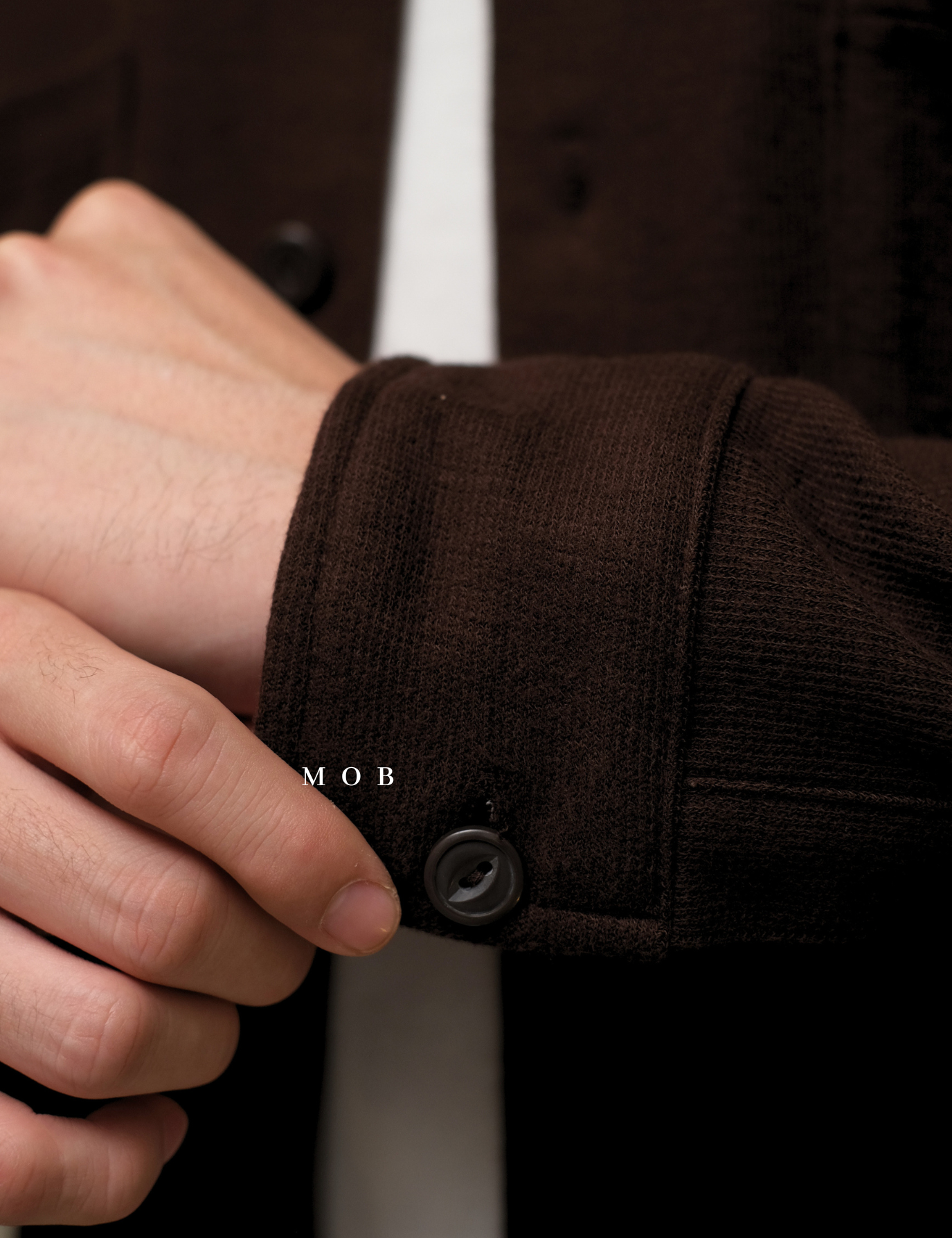 [BEST DEALS!] GFLSS01001 Knit Shirt Jacket Dark Brown 
