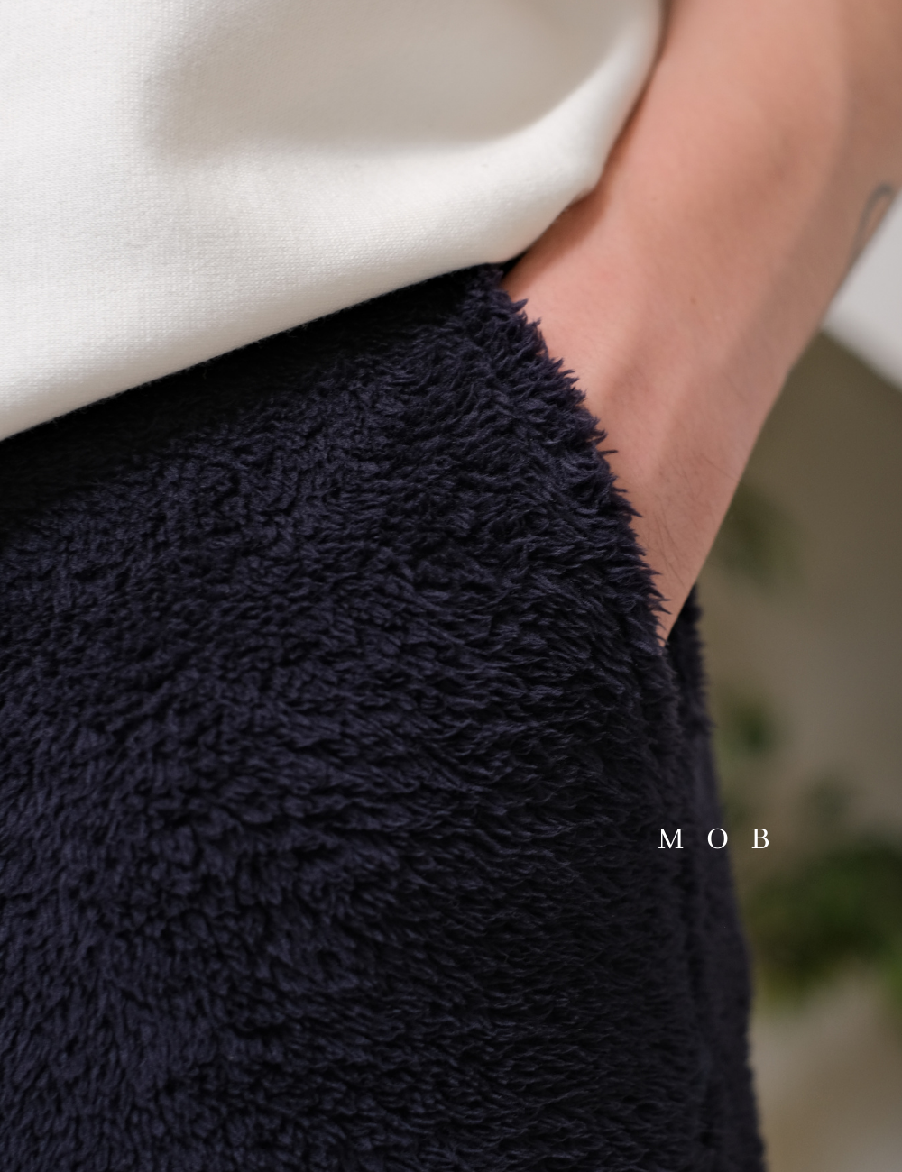 UNQJP04001 Easy Fluffy Pants Navy