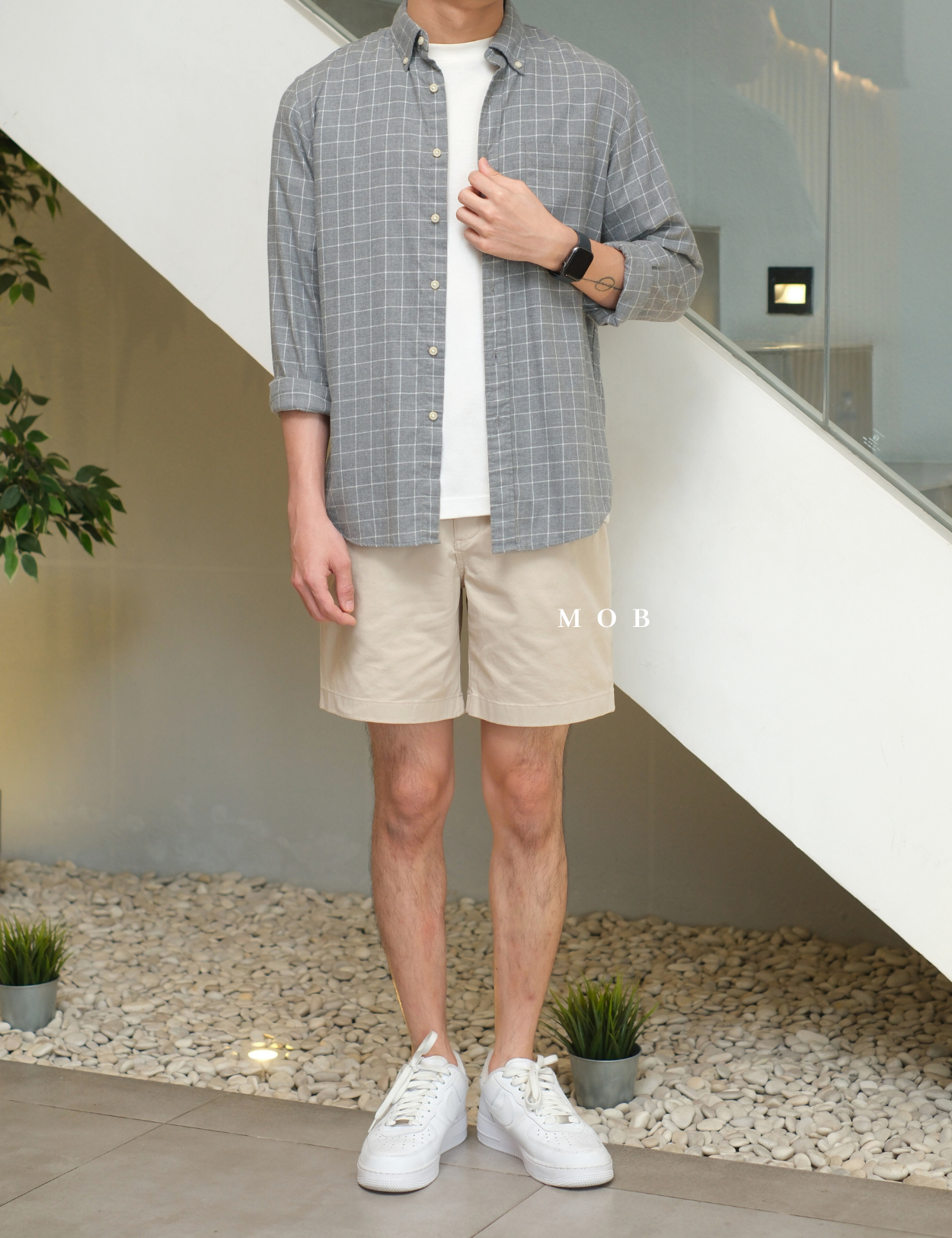 CBSSR03002 Twill Stretch Shorts Beige (Inseam 7)
