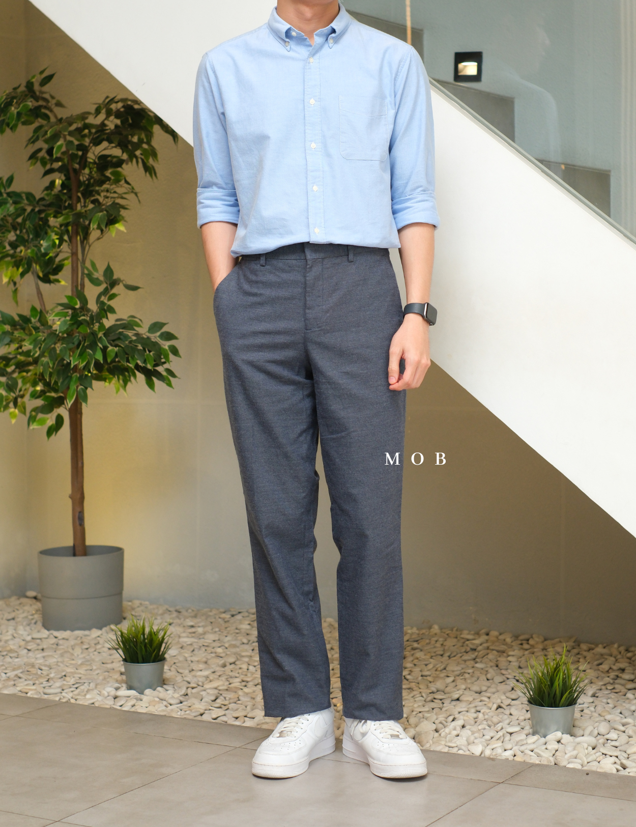 EXPT1702F Photographer Slim Pants Navy Misty