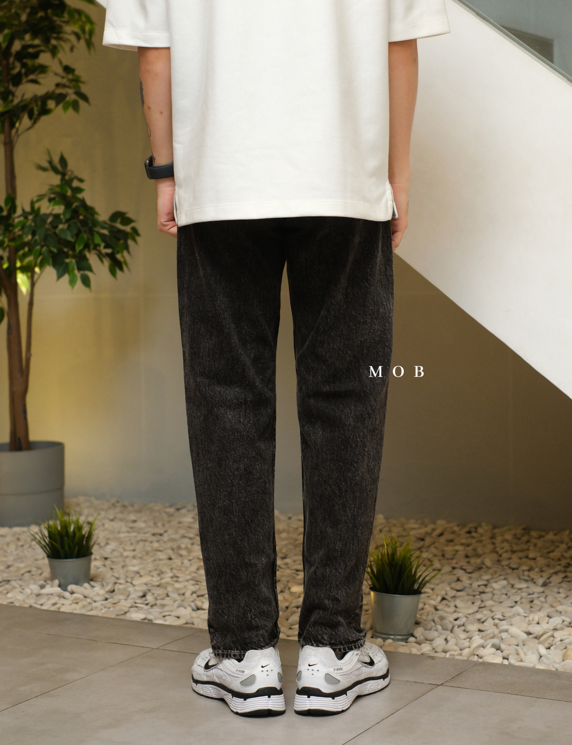 GUPT03002B Regular Jeans ACID Black