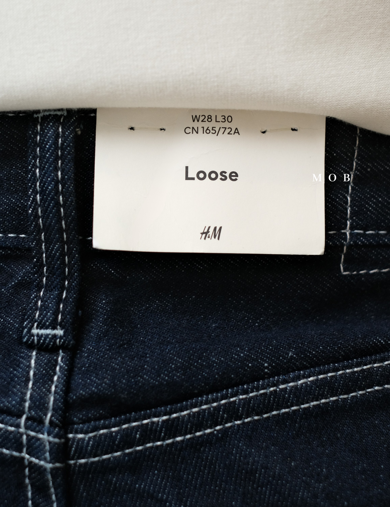 HMPT11001 Loose Jeans Dark Indigo 