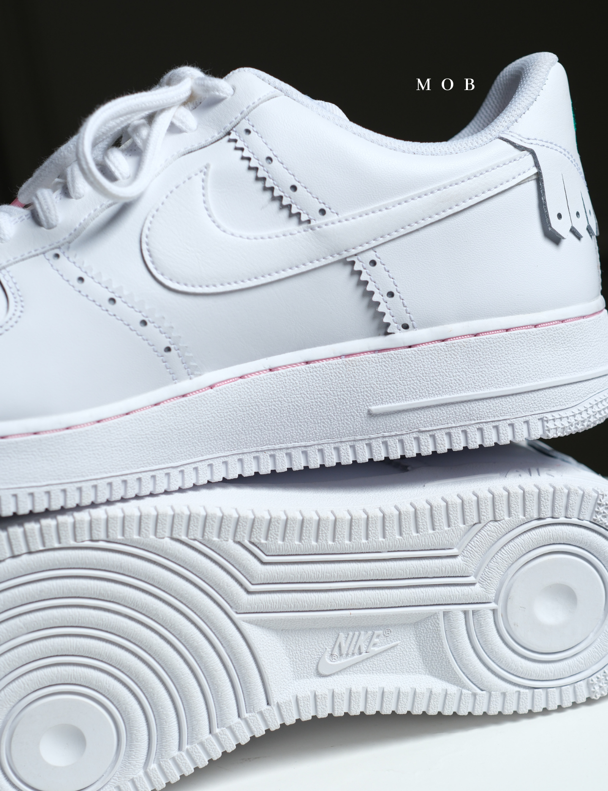 NKSSH03028 Air Force 1'07 LV8 Shoes White Soft Pink (46 ONLY)