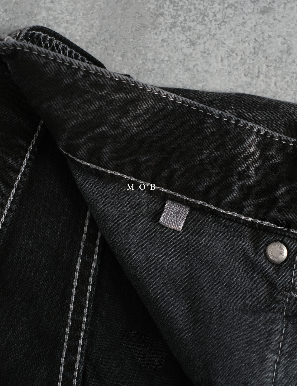 GUPT03002B Regular Jeans ACID Black
