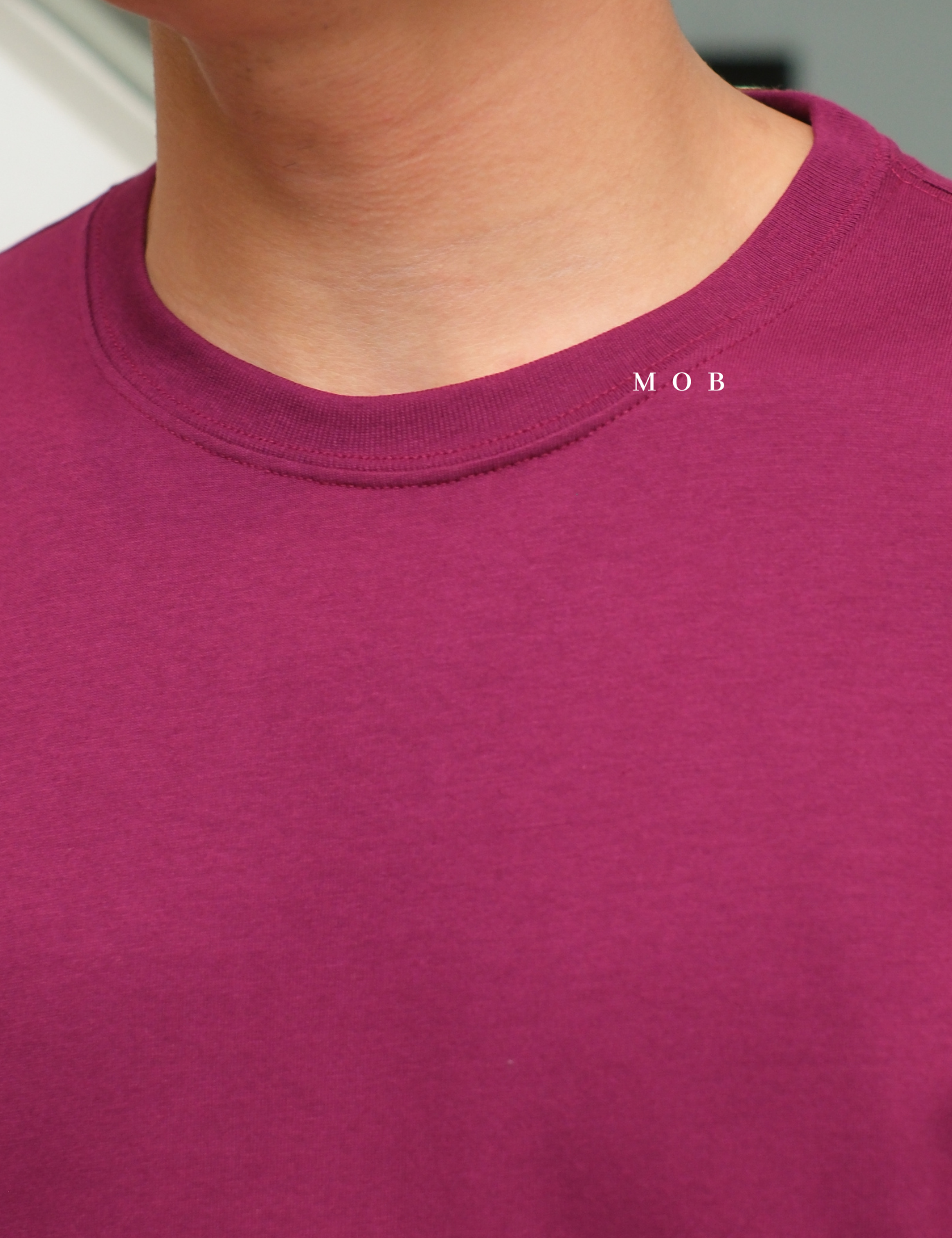 LESST01008 Basic Super SS T-Shirt Cranberry