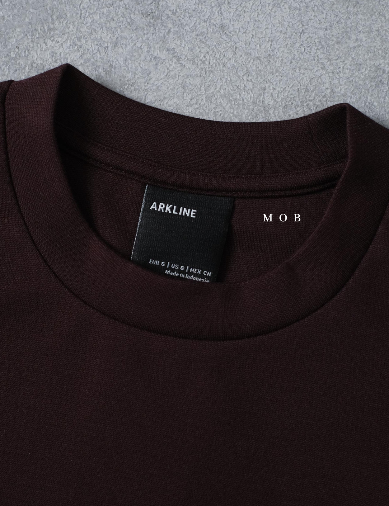 ARK01SST065 Structure Boxy Tee Wine