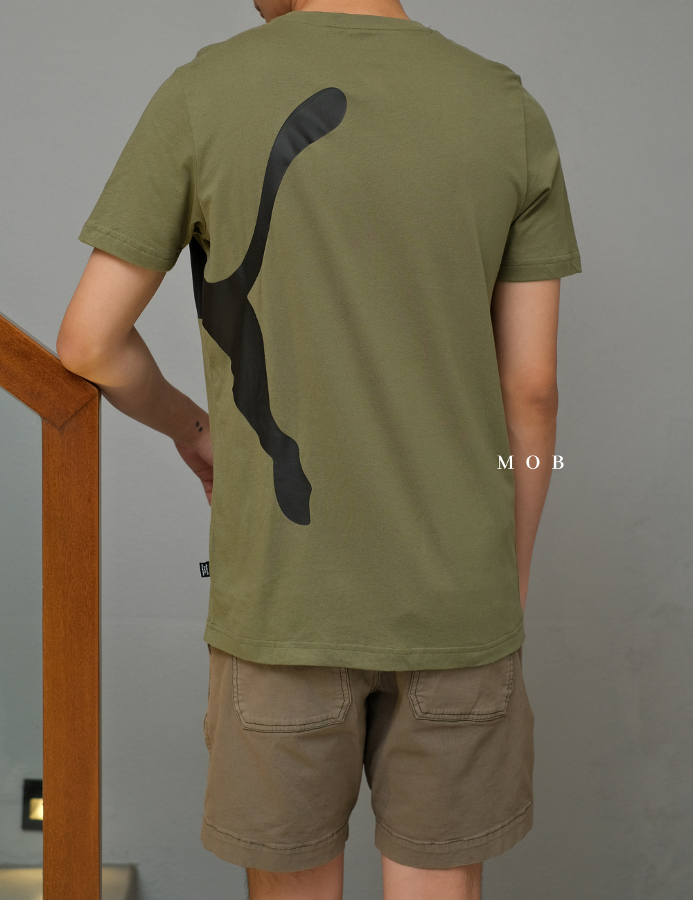 PMSST09008B Jump Big Cat SS Tee Olive