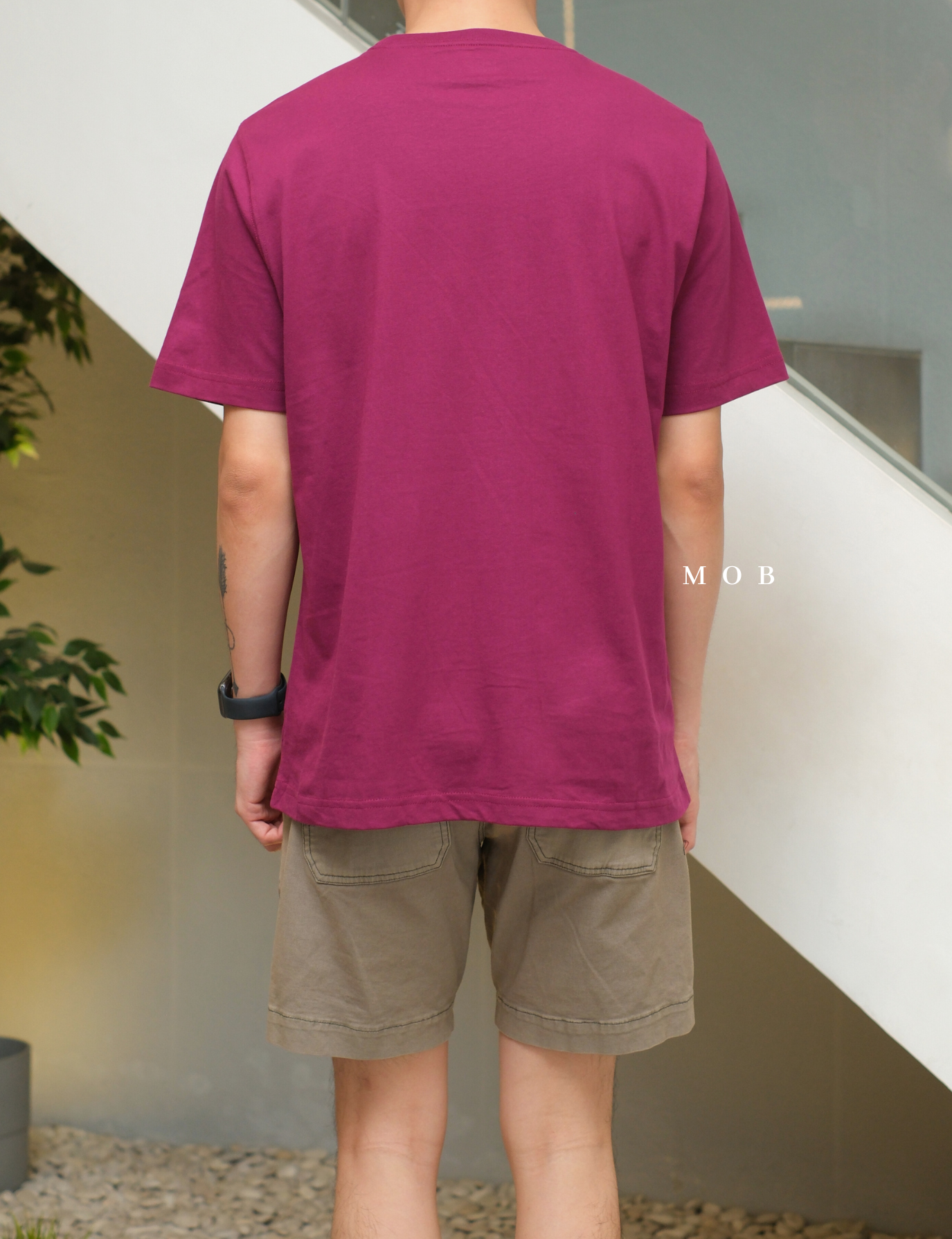 LESST01008 Basic Super SS T-Shirt Cranberry