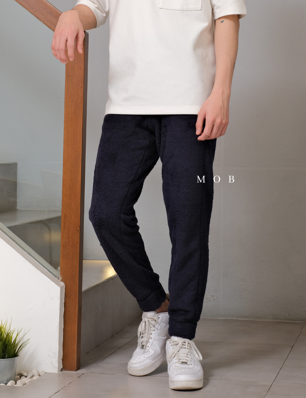 UNQJP04001 Easy Fluffy Pants Navy