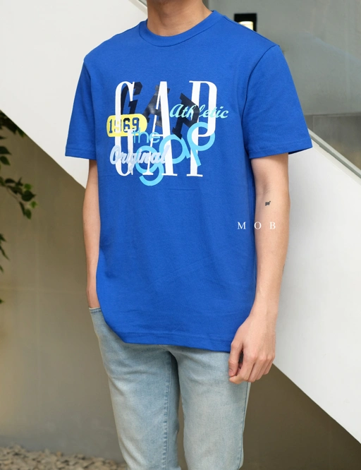 Image of GPSST1207B Mix Logo SS Tee Admiral Blue