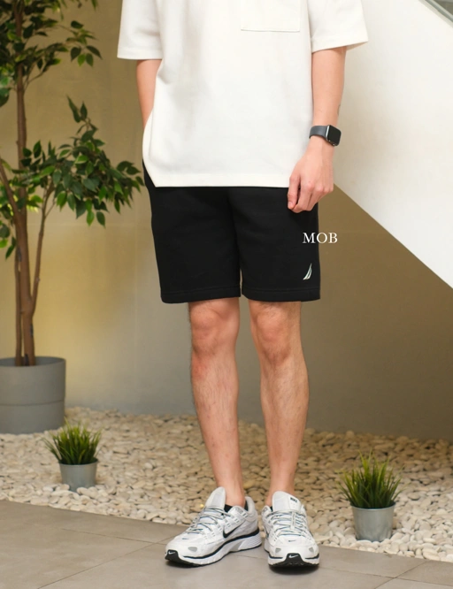 Image of NTRS03002 9'' Soft Fleece Shorts Black