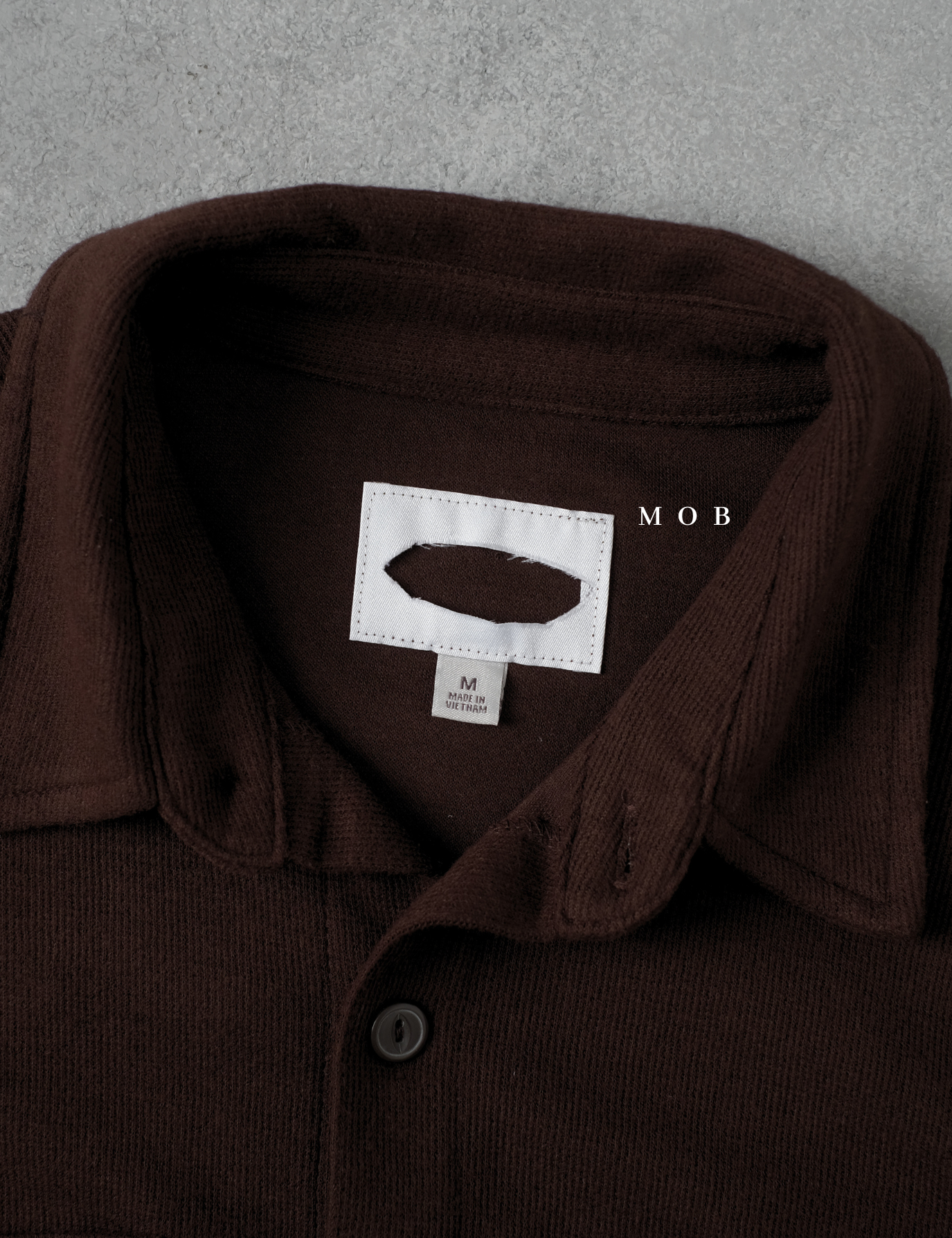 [BEST DEALS!] GFLSS01001 Knit Shirt Jacket Dark Brown 
