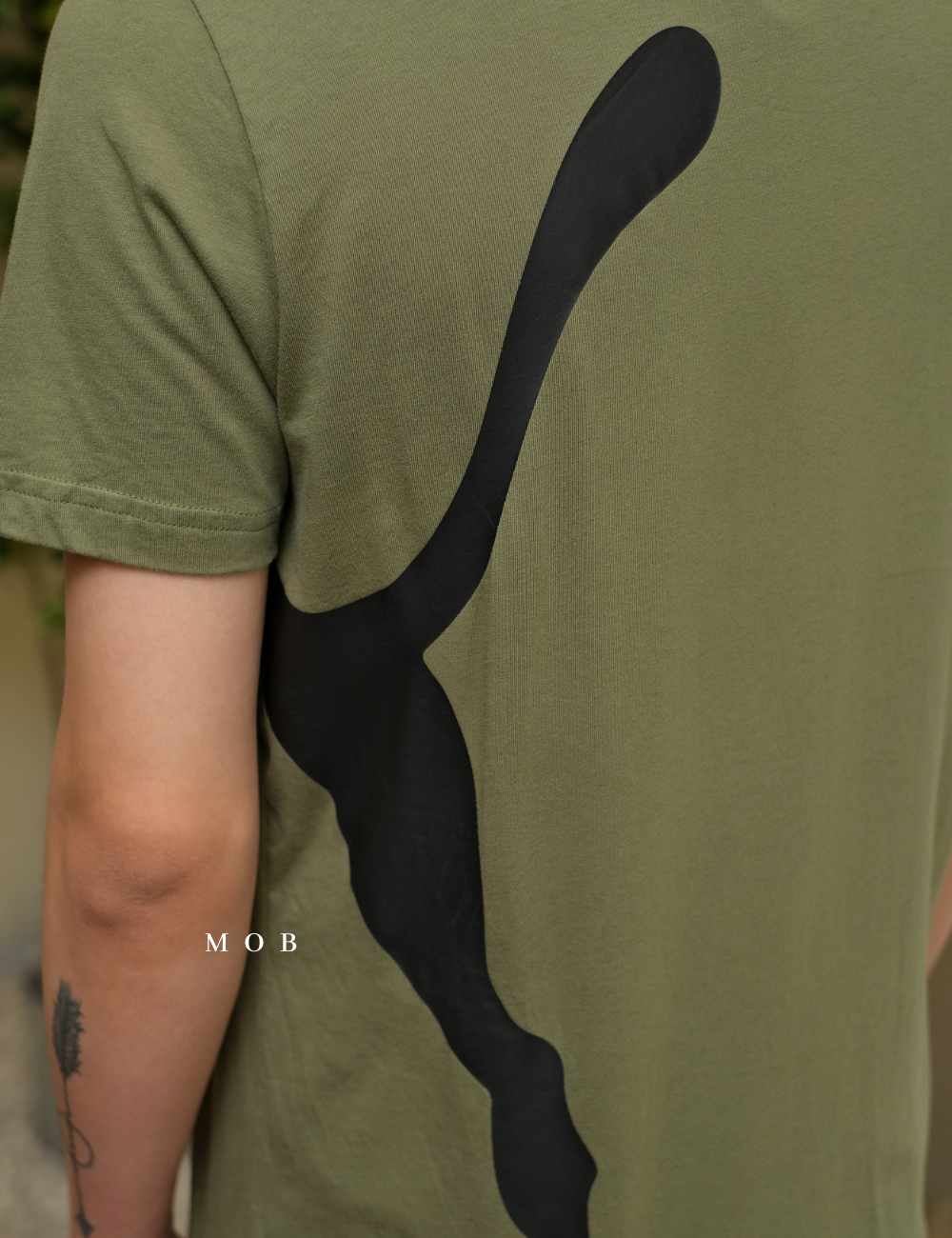 PMSST09008B Jump Big Cat SS Tee Olive