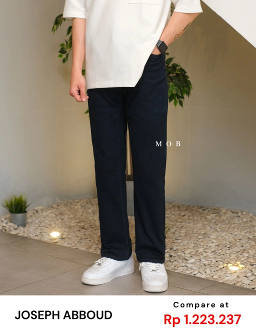 Image of JAPT02001A STRAIGHT Luxe Jeans Dark Indigo