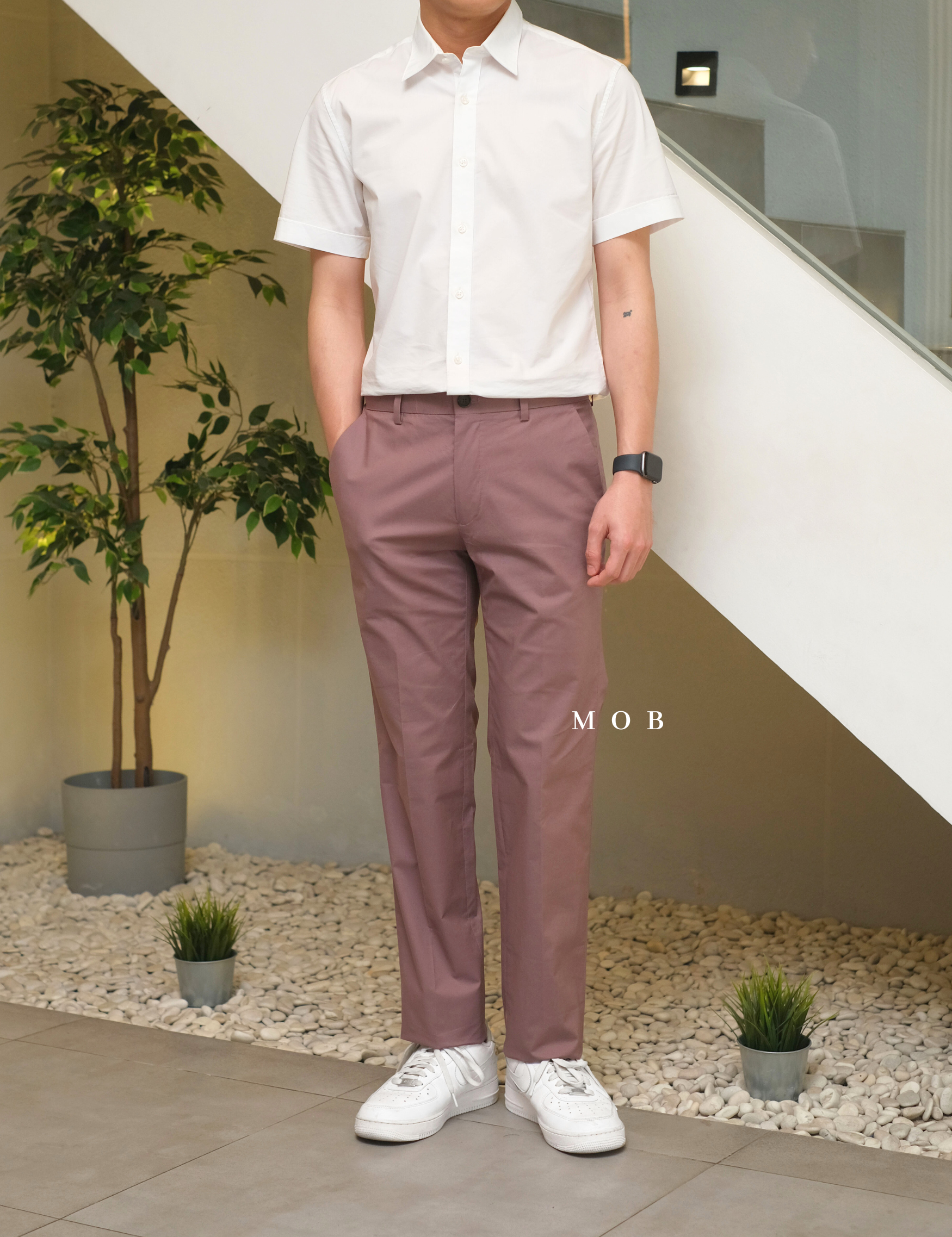 LZPT01006 Basic Chinos Pants Mauve