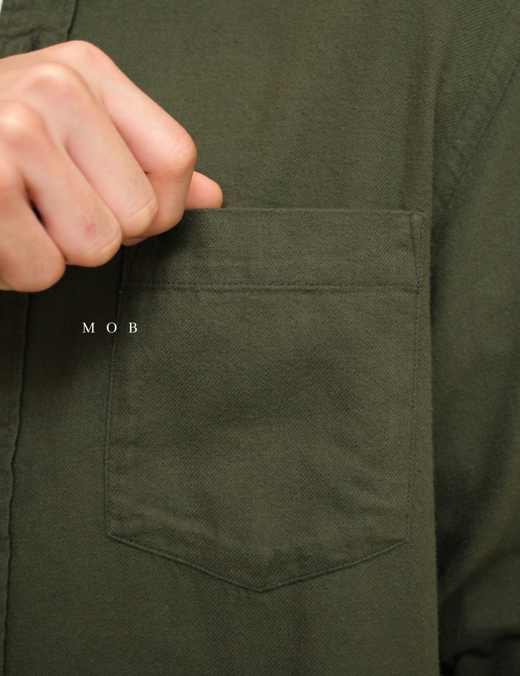 UNQLSS07007 Flannel LS Shirt Olive