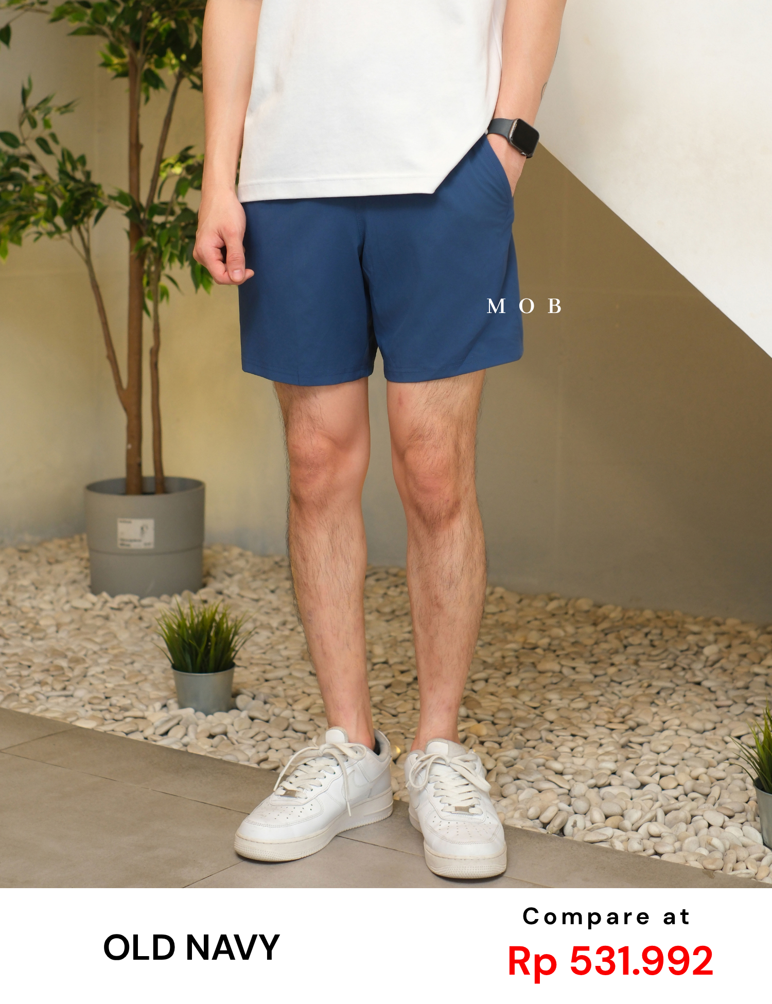 ONV02ASR001-009 Essential Woven Workout 7" Shorts Pacific Blue