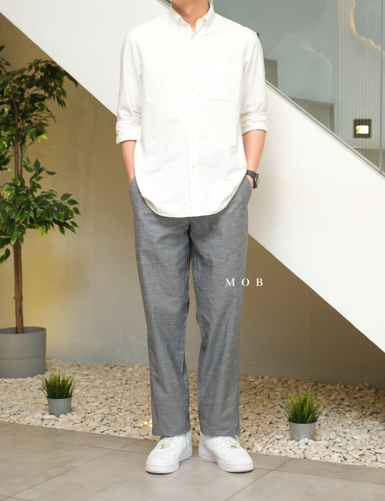 EXPT1702G Photographer Slim Pants Grey