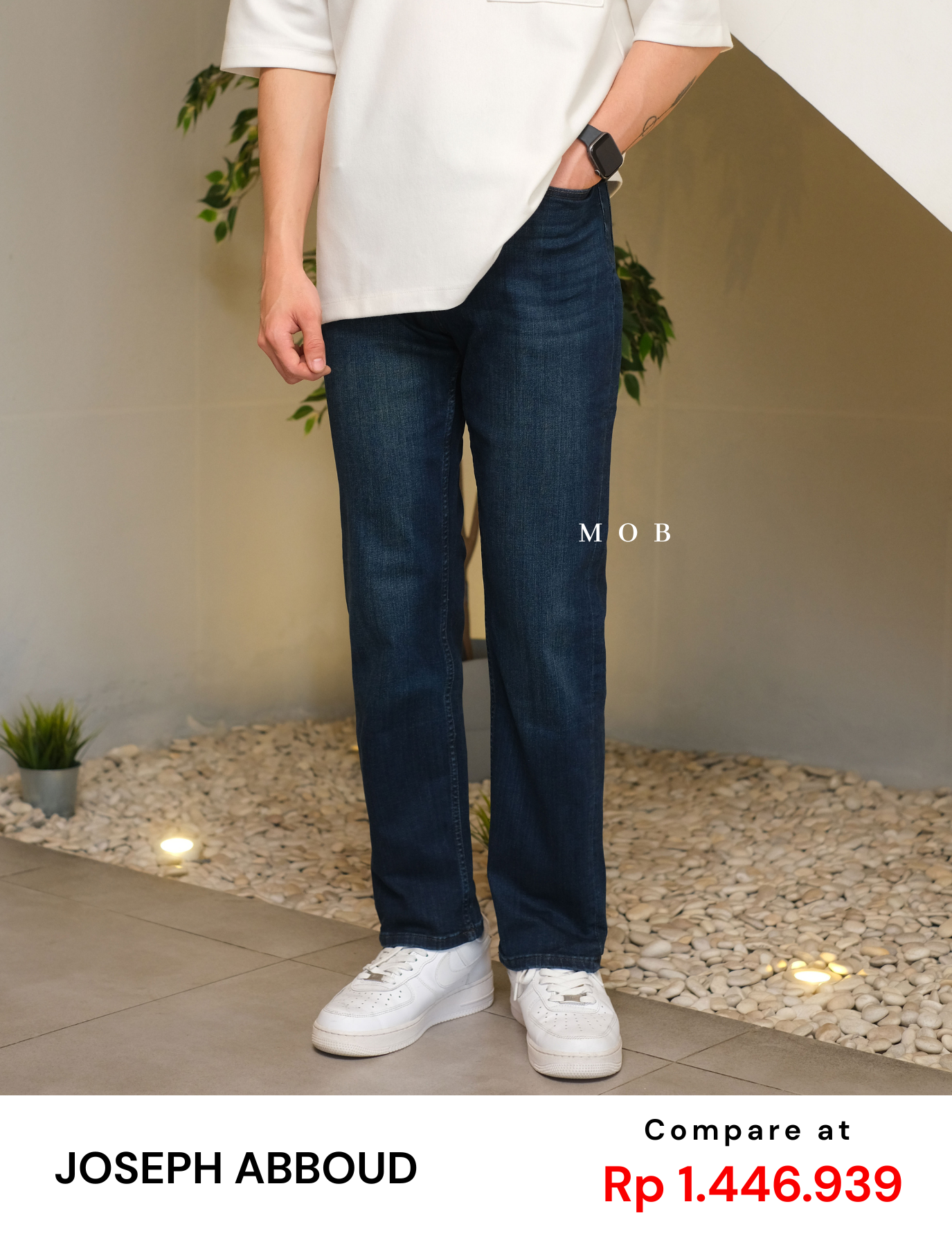 JAPT02002A STRAIGHT Luxe Jeans Navy