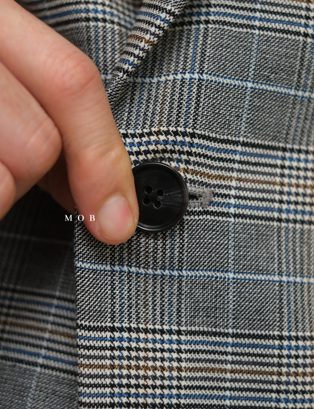 MSTBZ01002 Slim Fit Blazer Grey Plaid