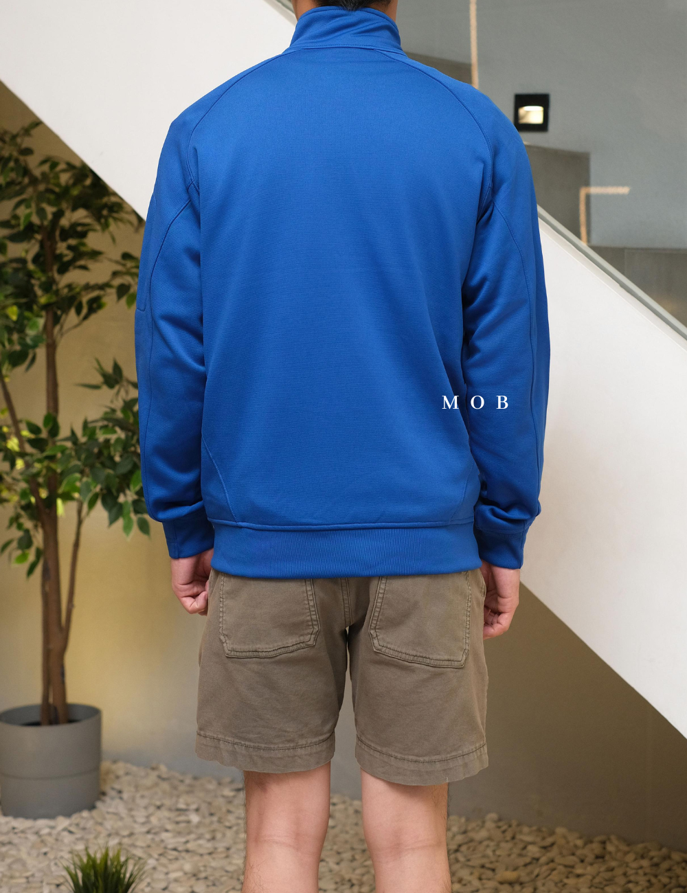 STSW04002 Basic Quarter Zip Sweatshirt Blue