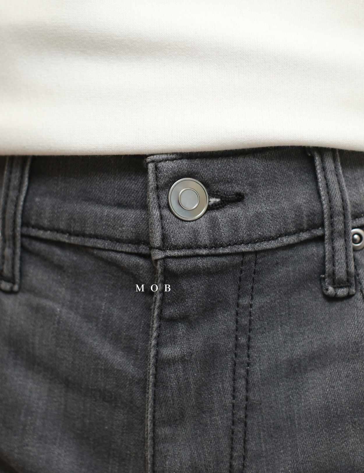 GRGPT01003 Stretch Straight Jeans Stone Grey