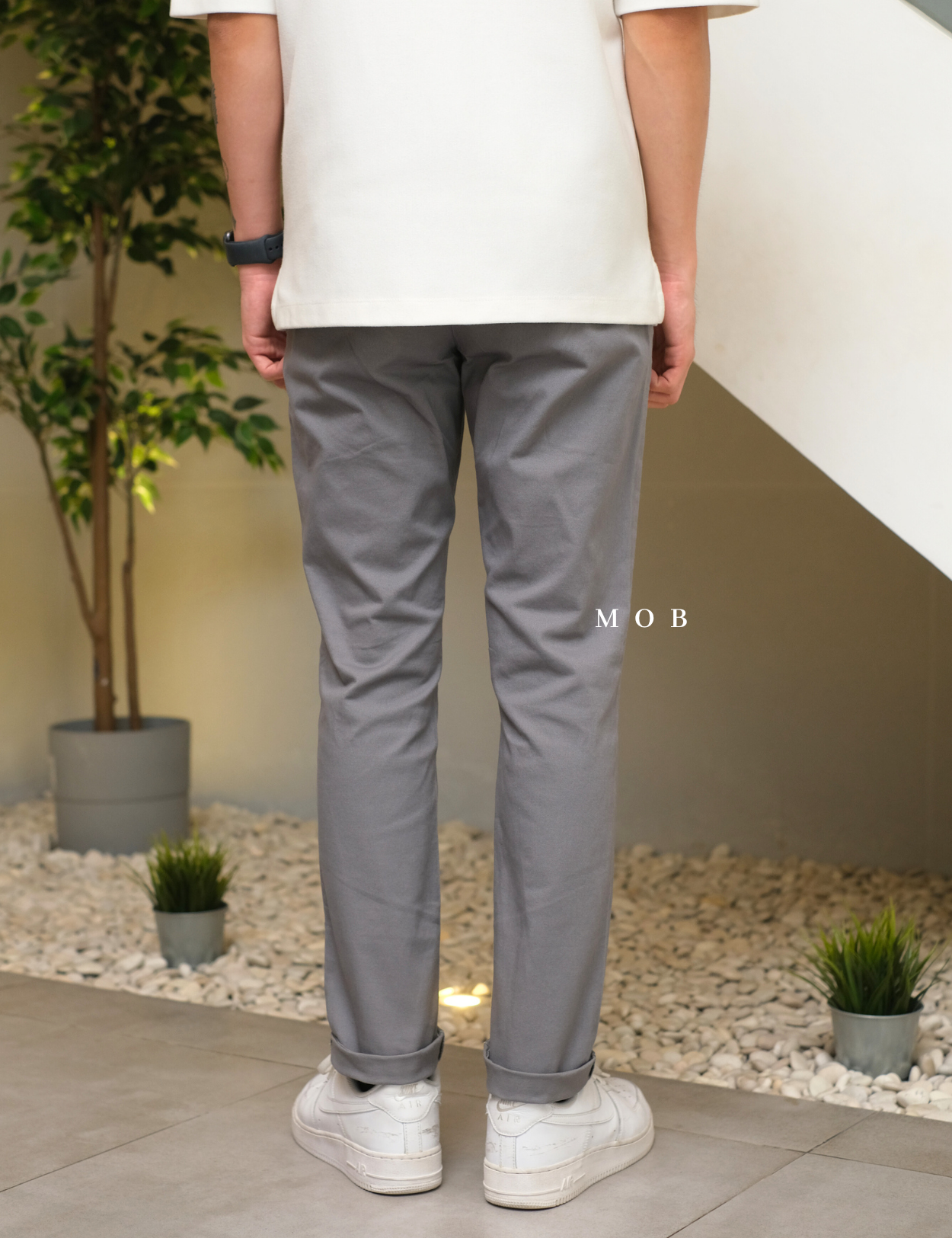 ONPT4101 Ultimate Slim Chino Pants Stone Grey