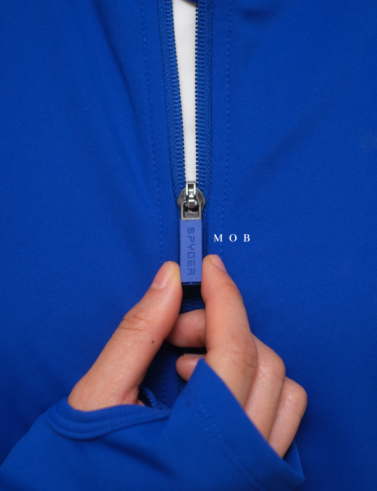 SPYJ02001B Active Zip Up Jacket Blue