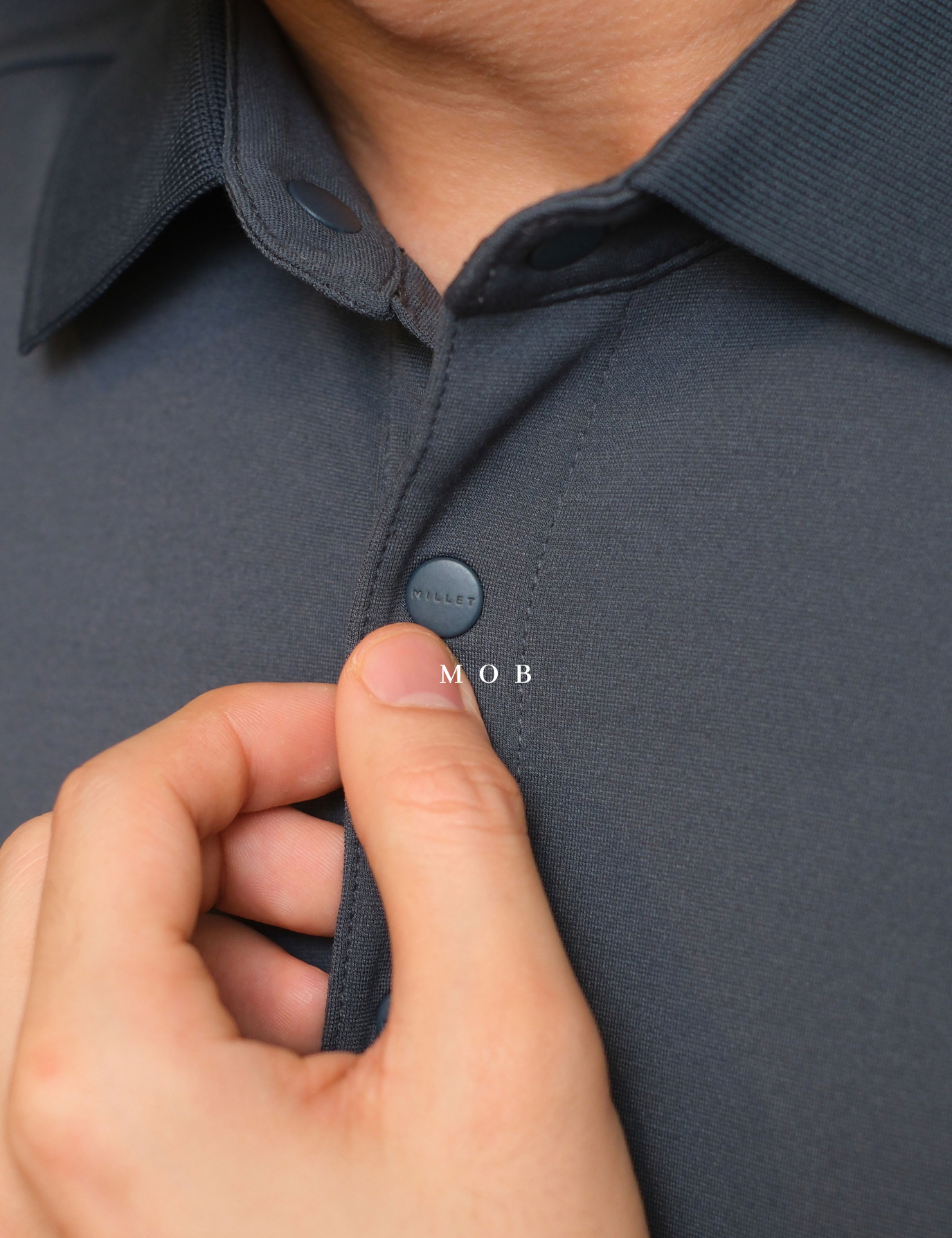 MIL01SSP001-002 Performance SS Polo Midnight Slate