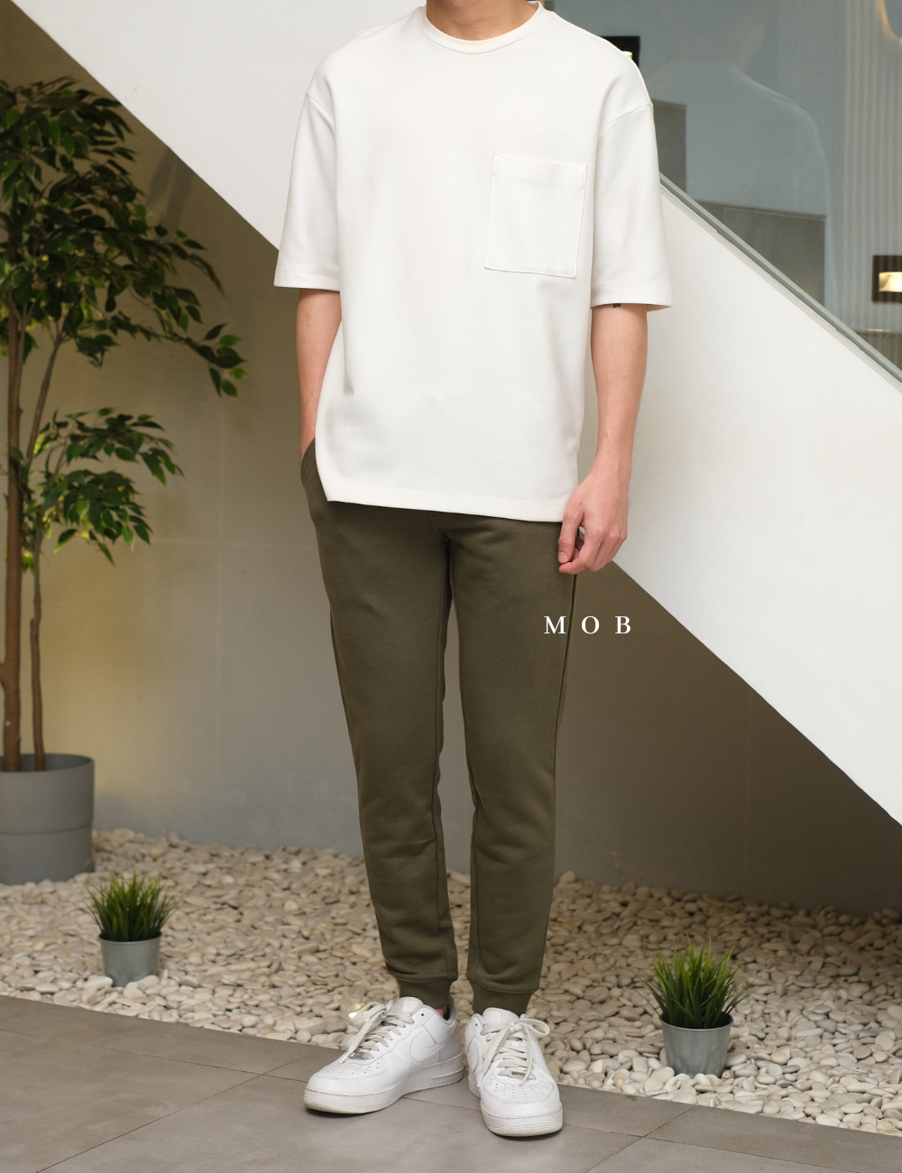 GUJP02001C Jogger Pants Olive