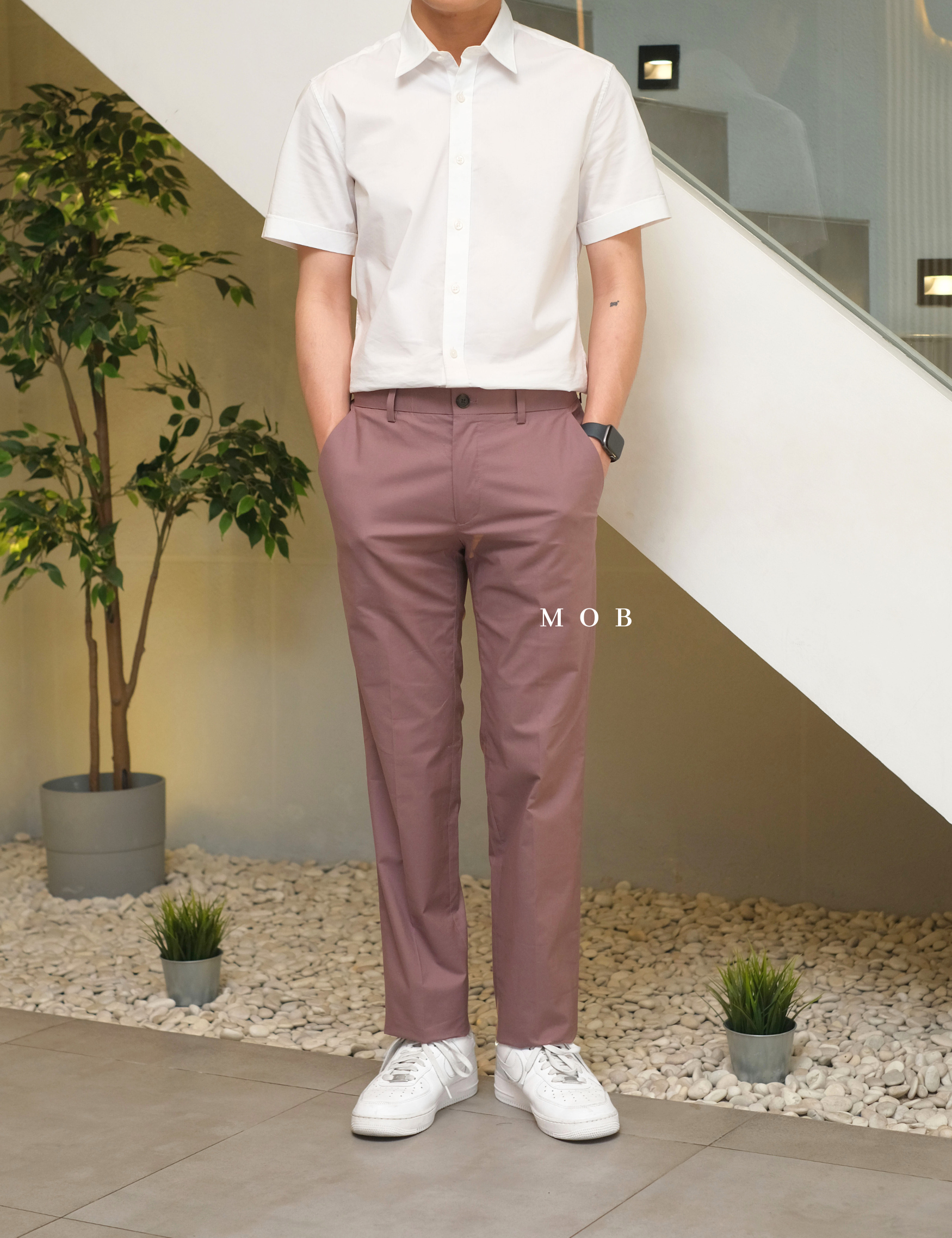 LZPT01006 Basic Chinos Pants Mauve