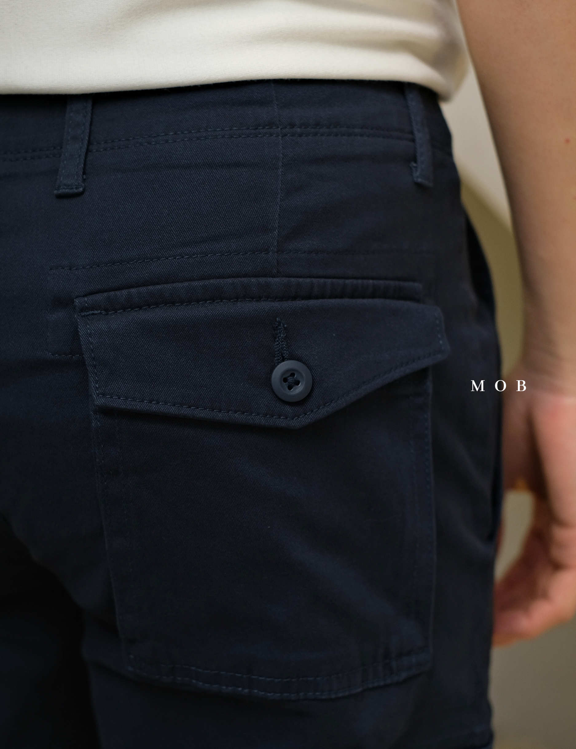 AZEPT06001 SLIM Fit Cargo Pants Navy