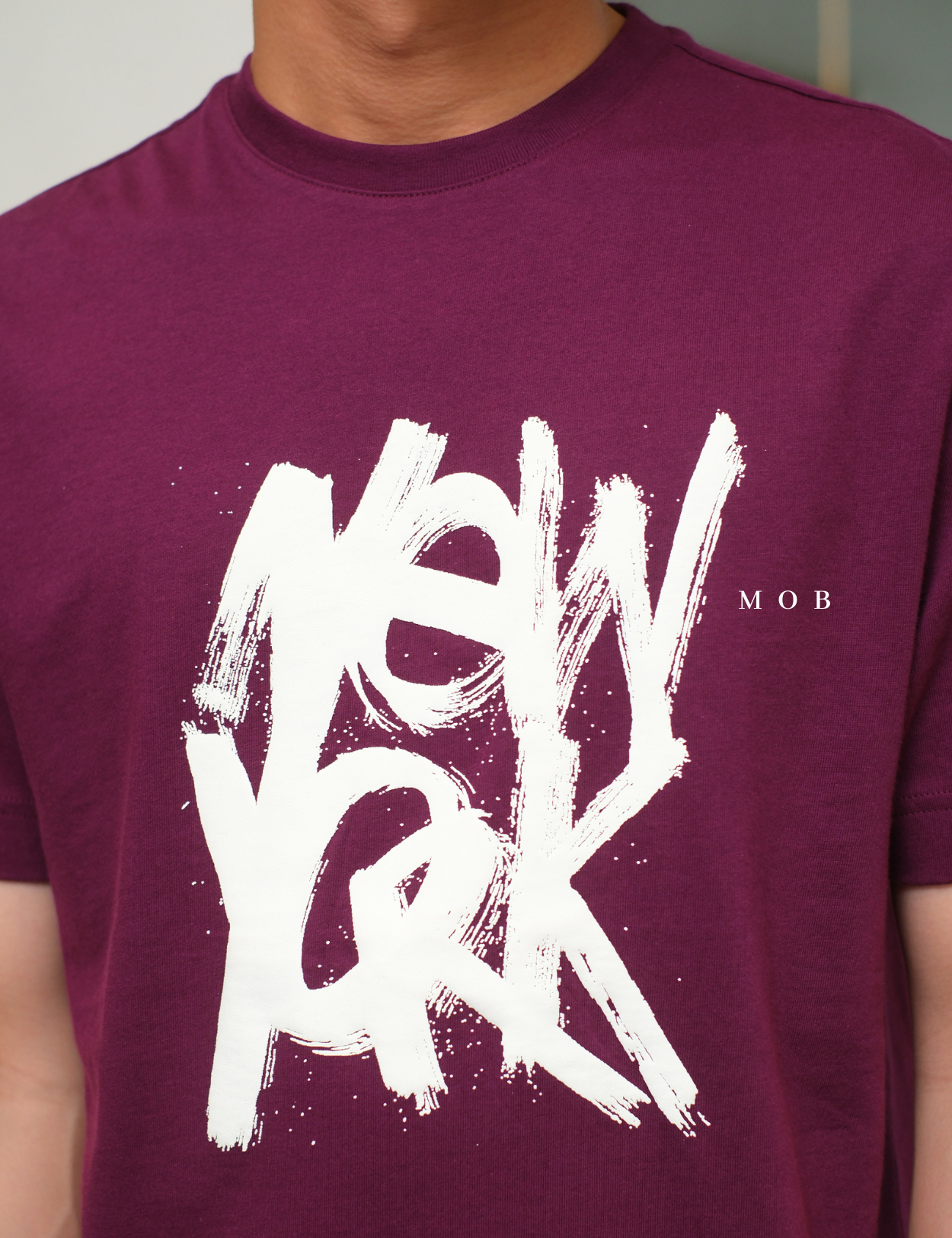 MODSST01008 New York Graphic SS Tee Purple
