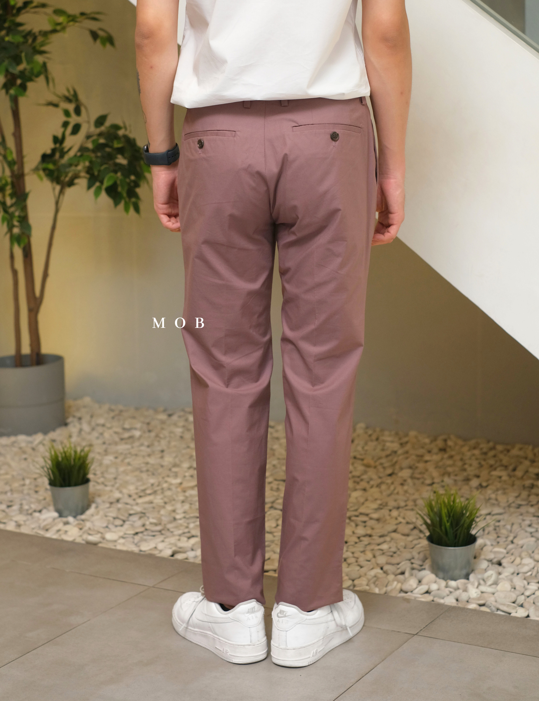 LZPT01006 Basic Chinos Pants Mauve