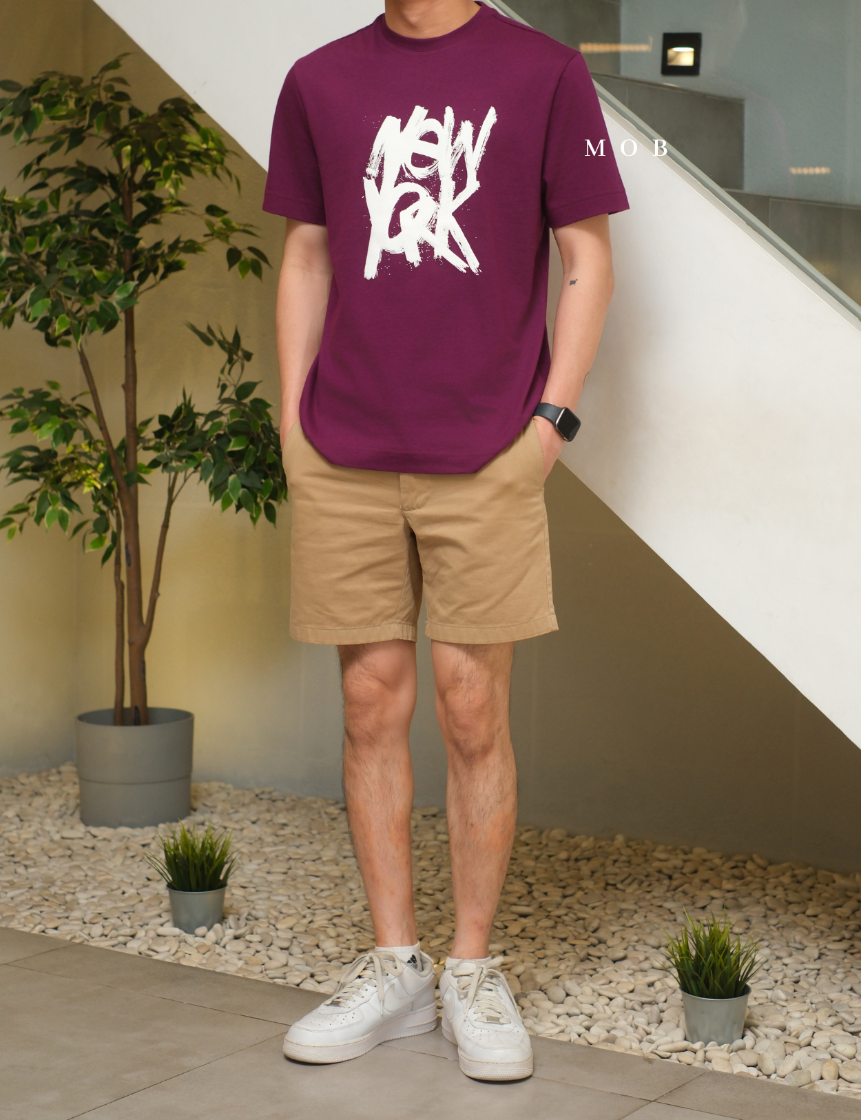 MODSST01008 New York Graphic SS Tee Purple