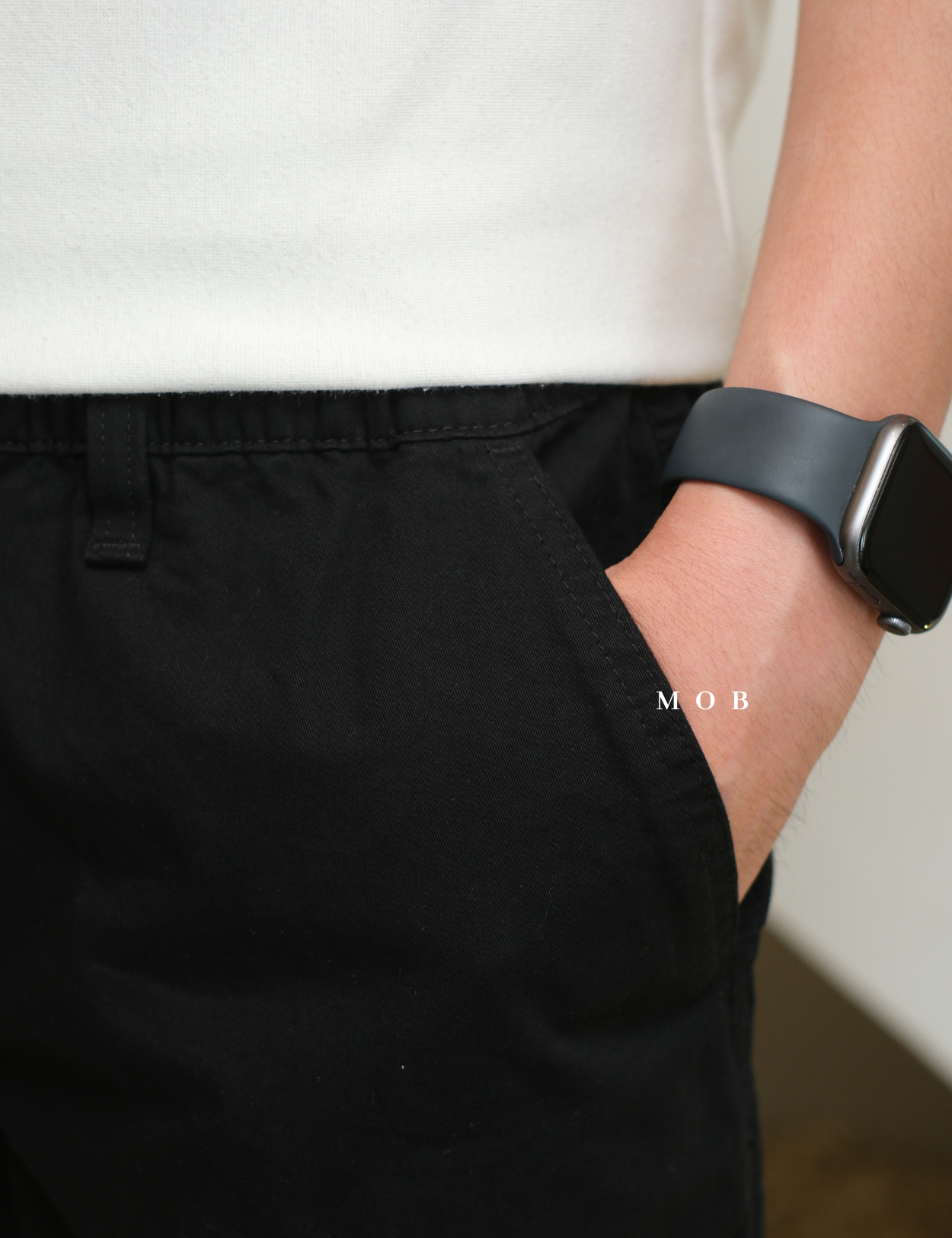 CBSSR03003 Twill Stretch Shorts Black (Inseam 7)