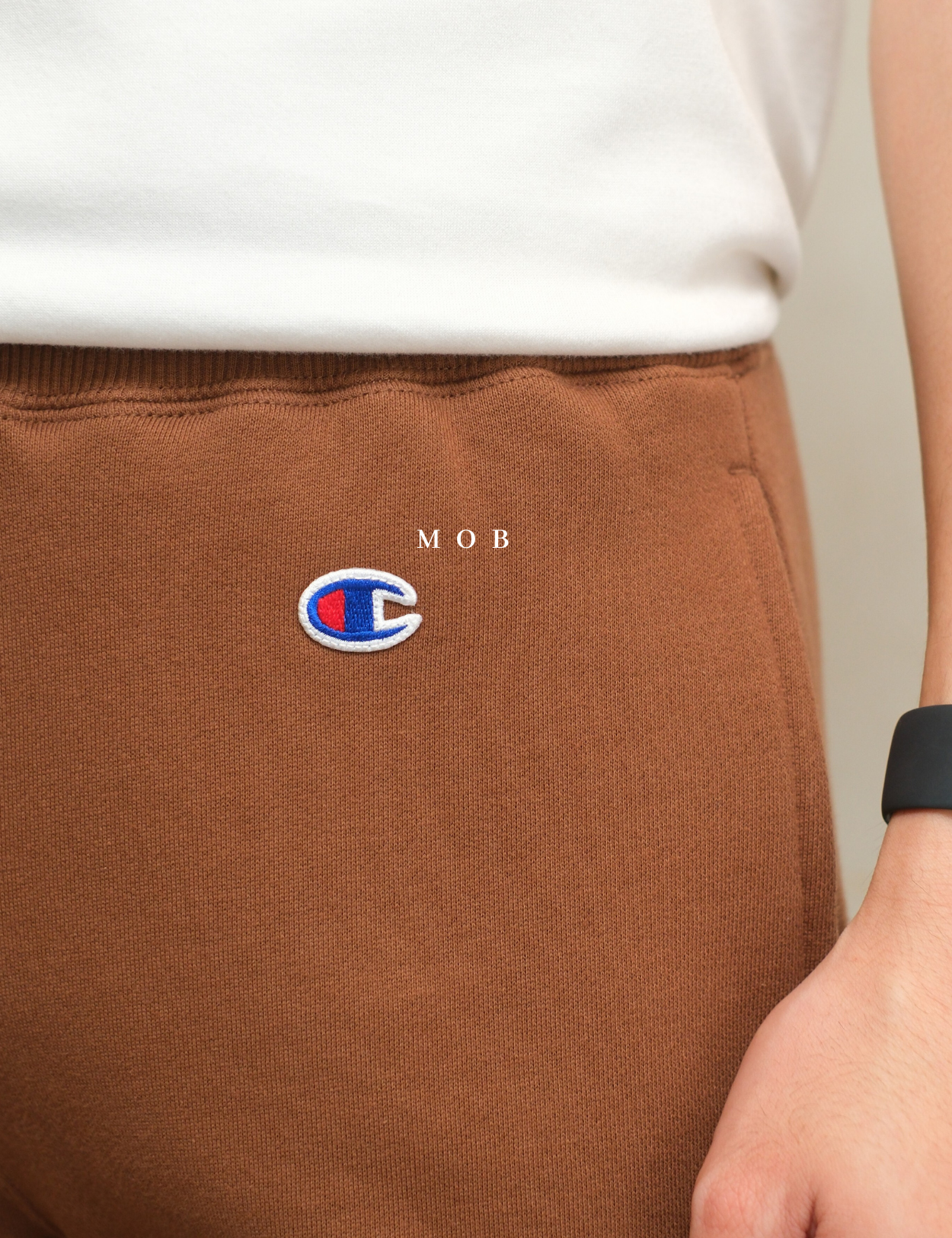 CHMPJP1601C Fleece Jogger Pants Dark Brown