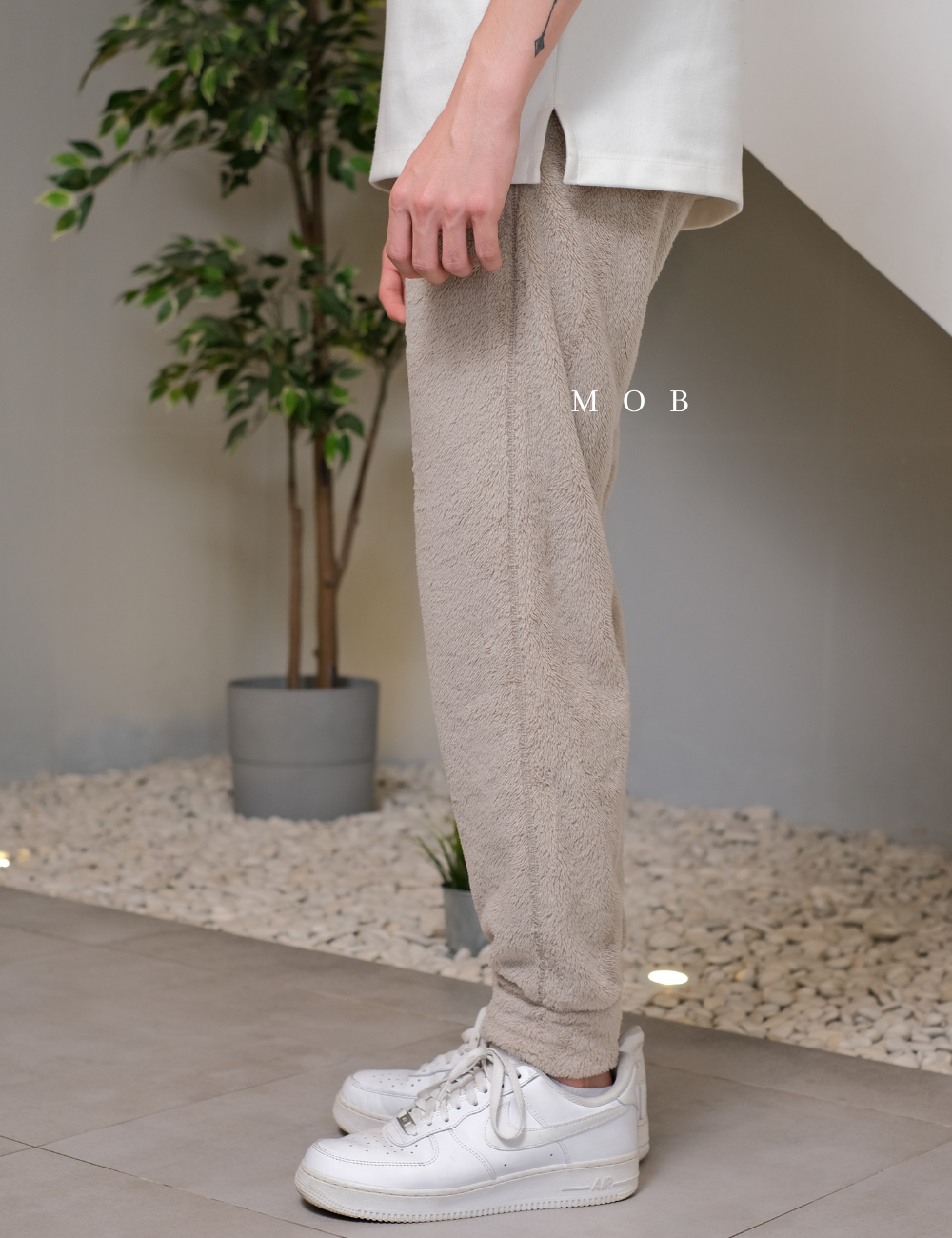UNQJP04002 Easy Fluffy Pants Beige