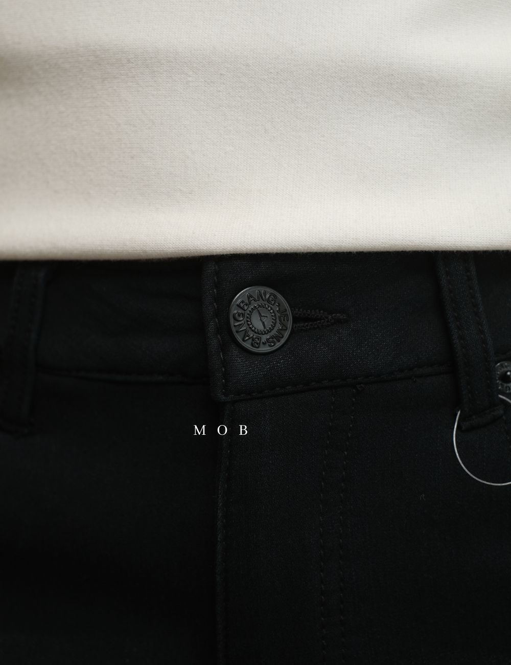 BBGPT02009A Slim Smart Bonding Jeans Grease Black