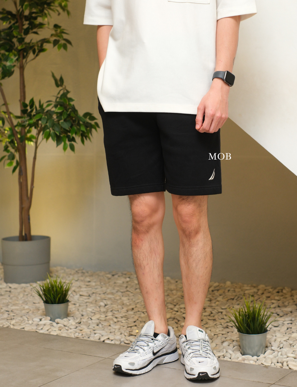 NTSR06002 9'' Soft Fleece Shorts Black