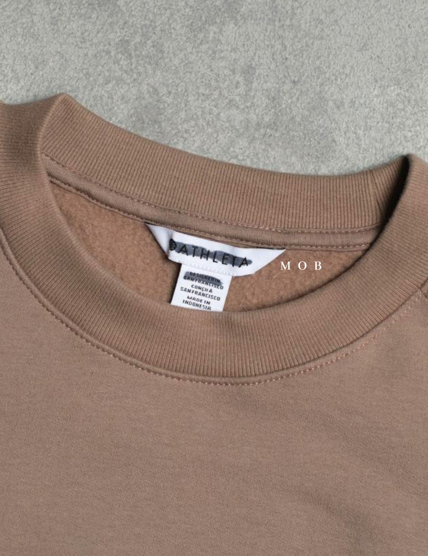 ATHSW01005 Power of She Embroidered Crew Sweatshirt Brown